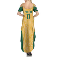 Custom Australia Rugby Summer Maxi Dress Kangaroo Mascot