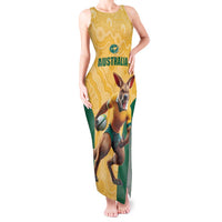 Custom Australia Rugby Tank Maxi Dress Kangaroo Mascot