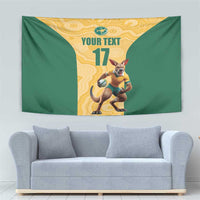 Custom Australia Rugby Tapestry Kangaroo Mascot