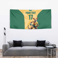 Custom Australia Rugby Tapestry Kangaroo Mascot