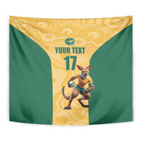 Custom Australia Rugby Tapestry Kangaroo Mascot