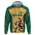 Custom Australia Rugby Zip Hoodie Kangaroo Mascot