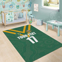 Custom Australia Rugby Area Rug Sporty Style