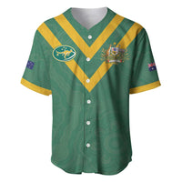 Custom Australia Rugby Baseball Jersey Sporty Style