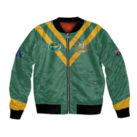 Custom Australia Rugby Bomber Jacket Sporty Style