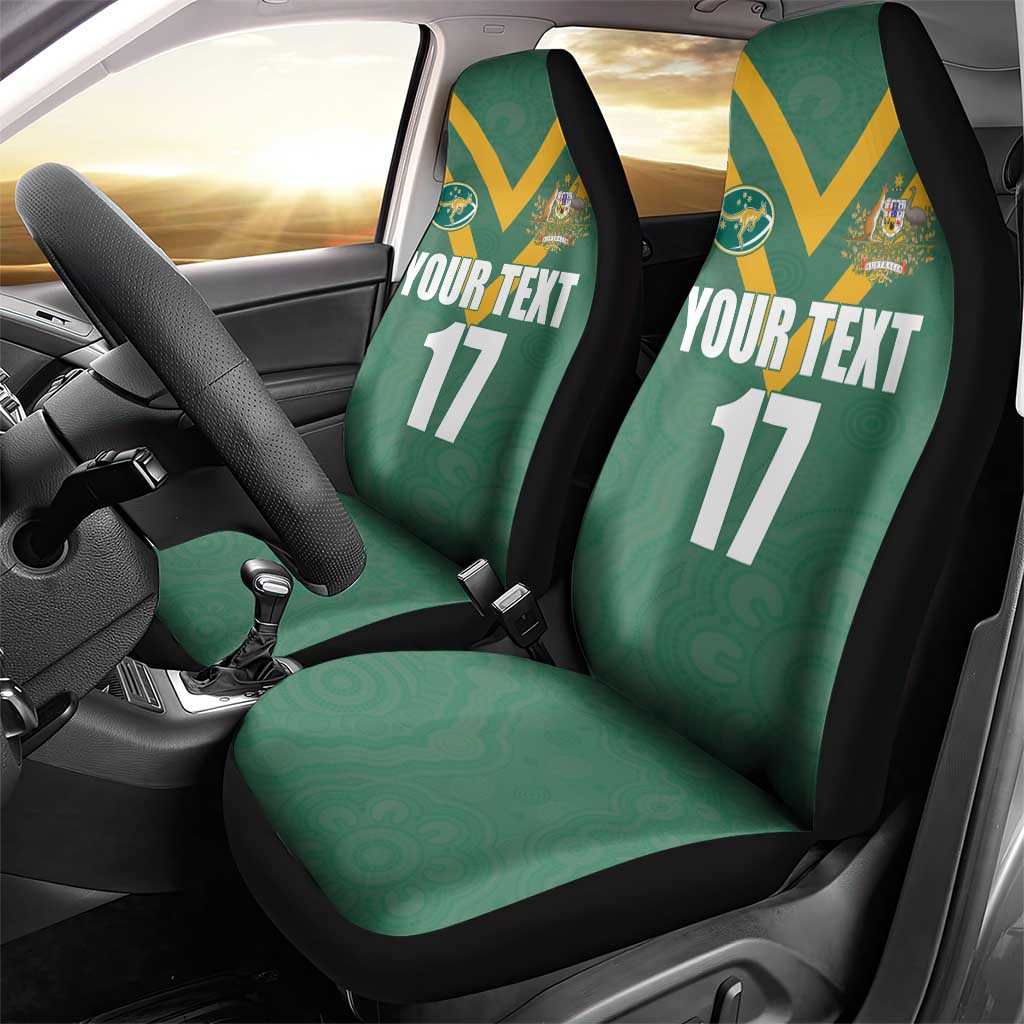Custom Australia Rugby Car Seat Cover Sporty Style