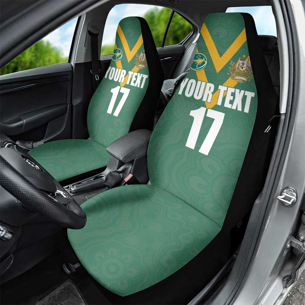 Custom Australia Rugby Car Seat Cover Sporty Style