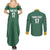 Custom Australia Rugby Couples Matching Summer Maxi Dress and Long Sleeve Button Shirt Sporty Style
