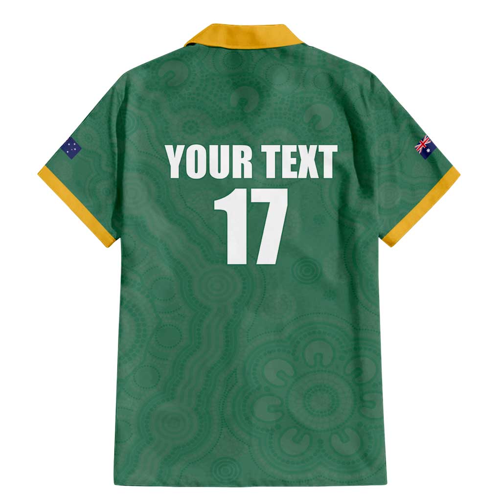 Custom Australia Rugby Family Matching Mermaid Dress and Hawaiian Shirt Sporty Style