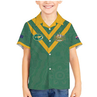 Custom Australia Rugby Family Matching Mermaid Dress and Hawaiian Shirt Sporty Style
