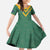 Custom Australia Rugby Family Matching Off Shoulder Maxi Dress and Hawaiian Shirt Sporty Style