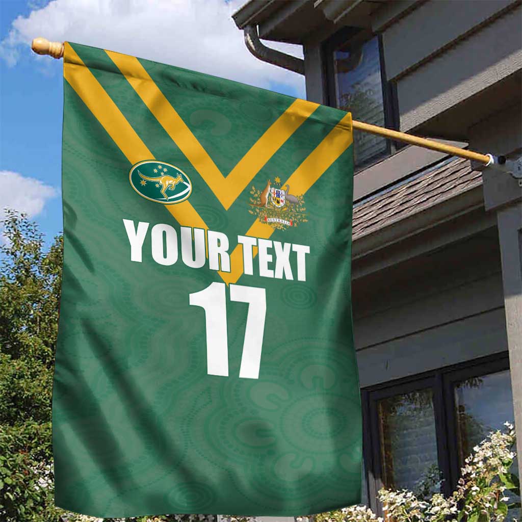 Custom Australia Rugby Garden Flag Sporty Style