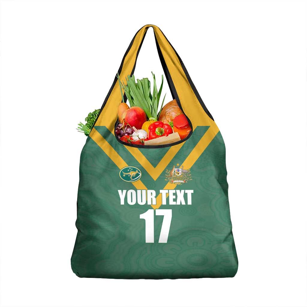 Custom Australia Rugby Grocery Bag Sporty Style