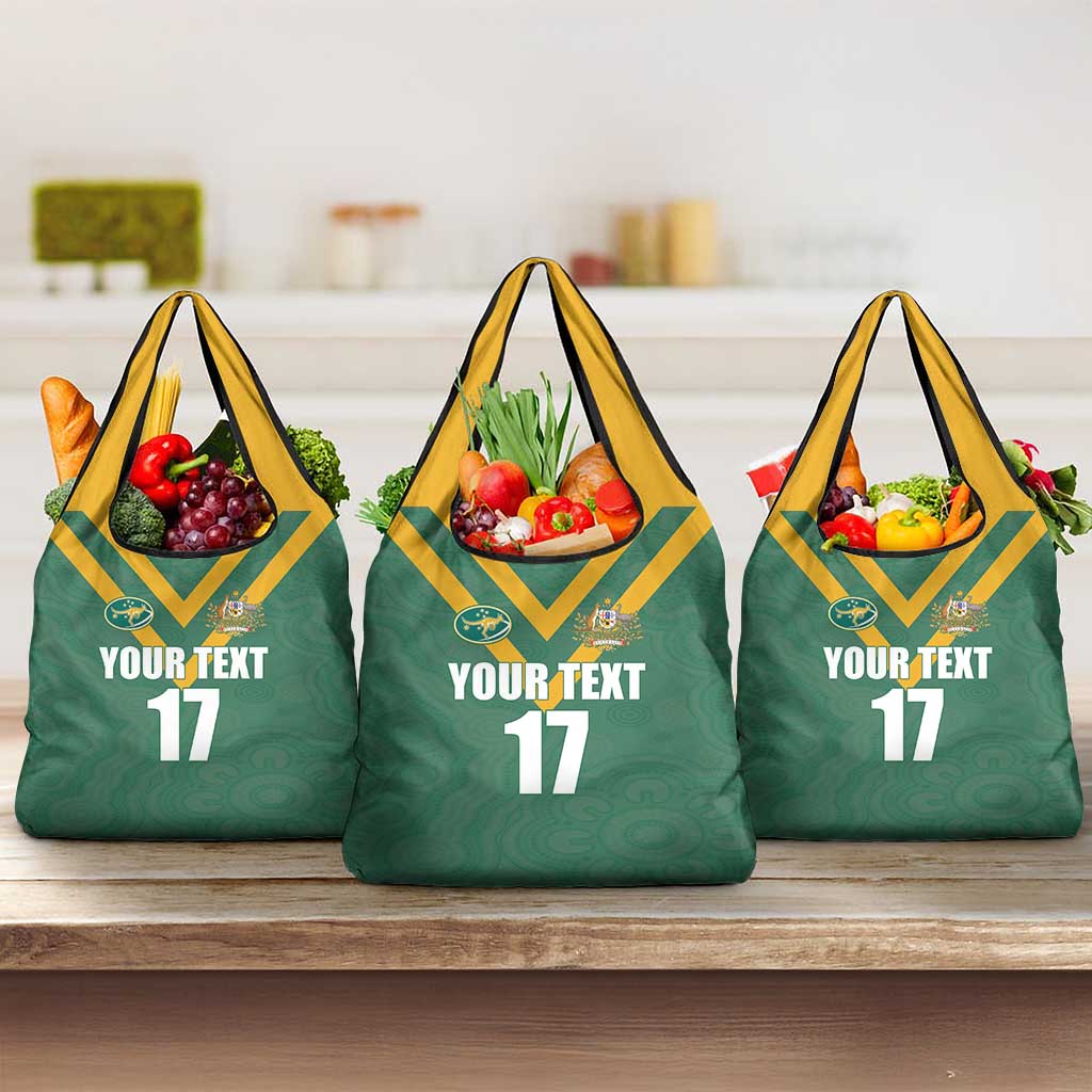Custom Australia Rugby Grocery Bag Sporty Style