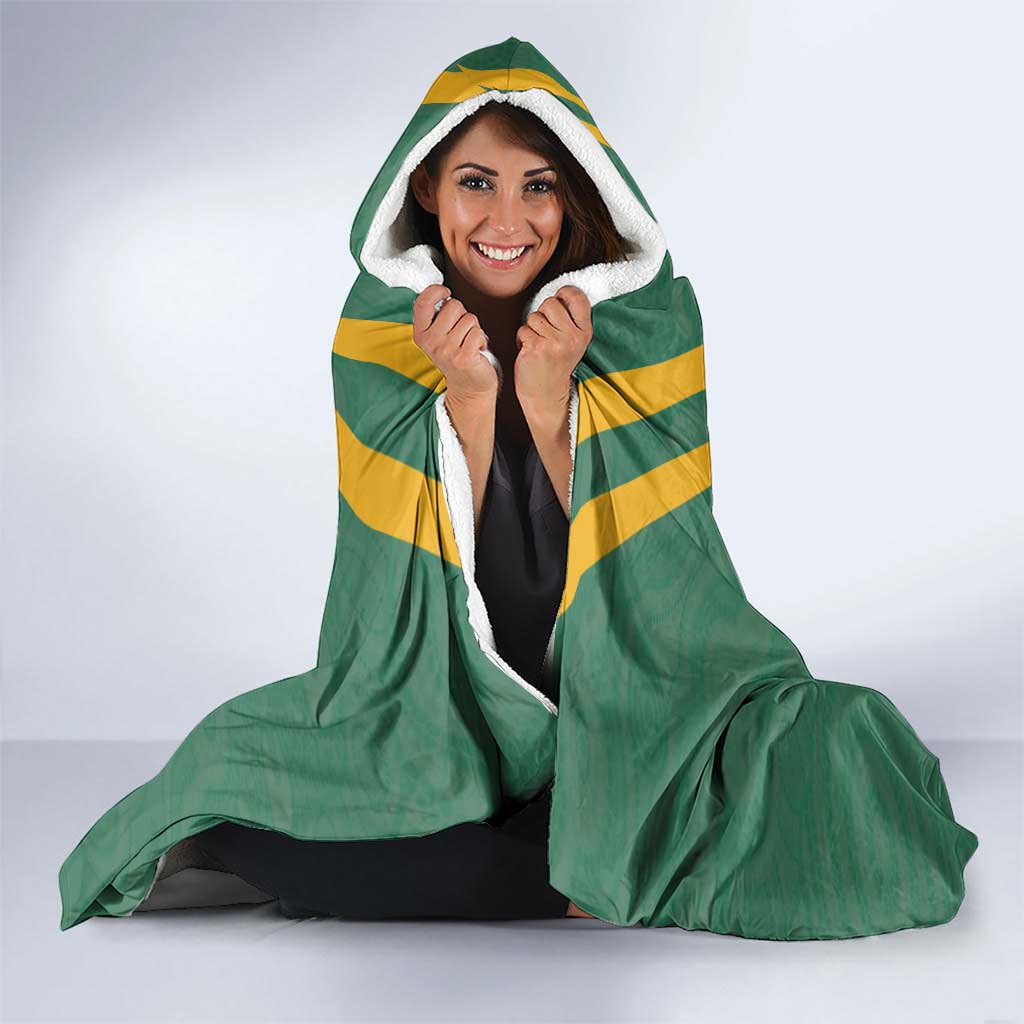 Custom Australia Rugby Hooded Blanket Sporty Style