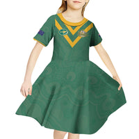 Custom Australia Rugby Kid Short Sleeve Dress Sporty Style