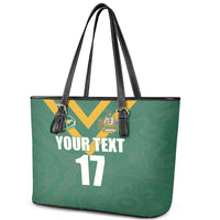 Custom Australia Rugby Leather Tote Bag Sporty Style