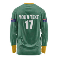 Custom Australia Rugby Long Sleeve Shirt Sporty Style