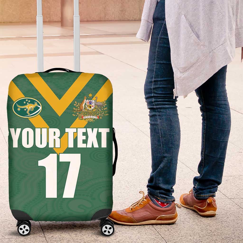 Custom Australia Rugby Luggage Cover Sporty Style