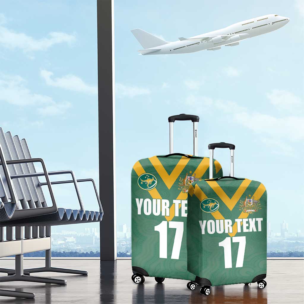 Custom Australia Rugby Luggage Cover Sporty Style