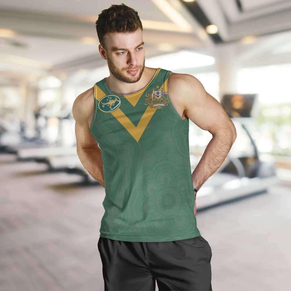 Custom Australia Rugby Men Tank Top Sporty Style