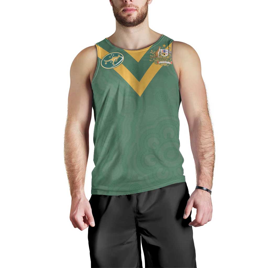 Custom Australia Rugby Men Tank Top Sporty Style