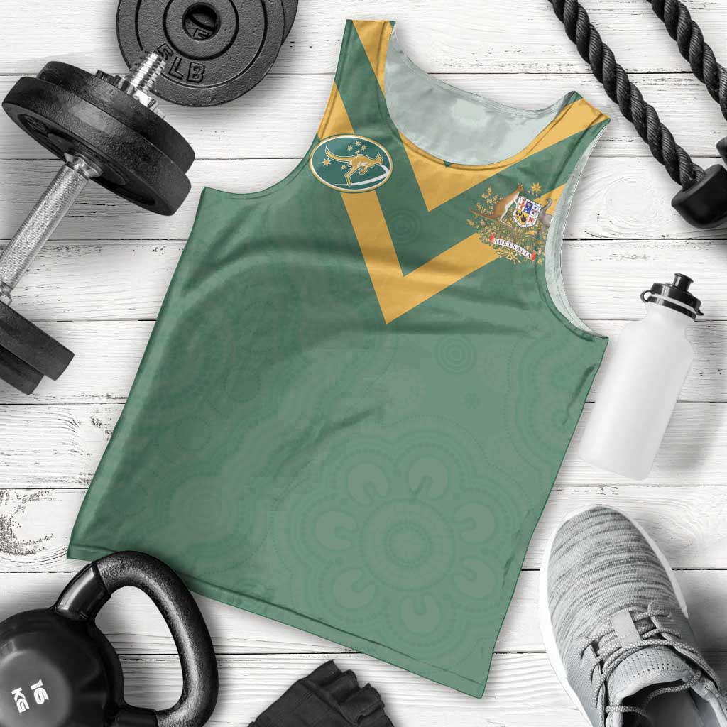 Custom Australia Rugby Men Tank Top Sporty Style