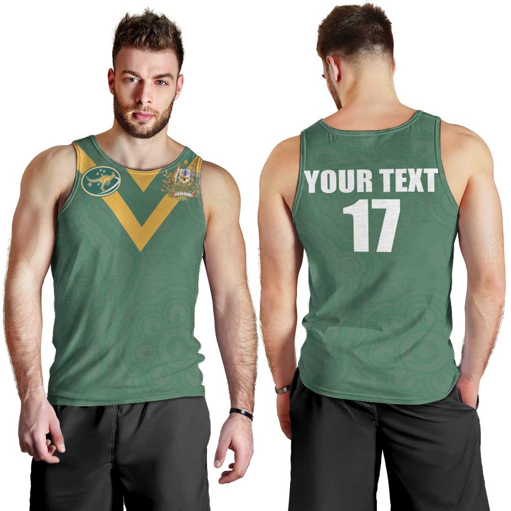 Custom Australia Rugby Men Tank Top Sporty Style