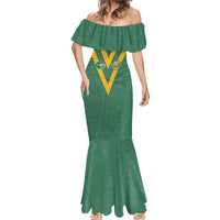 Custom Australia Rugby Mermaid Dress Sporty Style