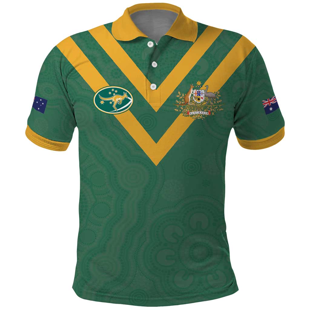 Custom Australia Rugby Polo Shirt Sporty Style