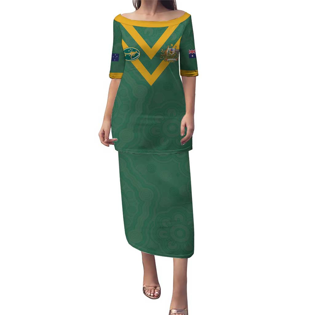 Custom Australia Rugby Puletasi Sporty Style