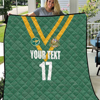 Custom Australia Rugby Quilt Sporty Style
