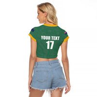 Custom Australia Rugby Raglan Cropped T Shirt Sporty Style