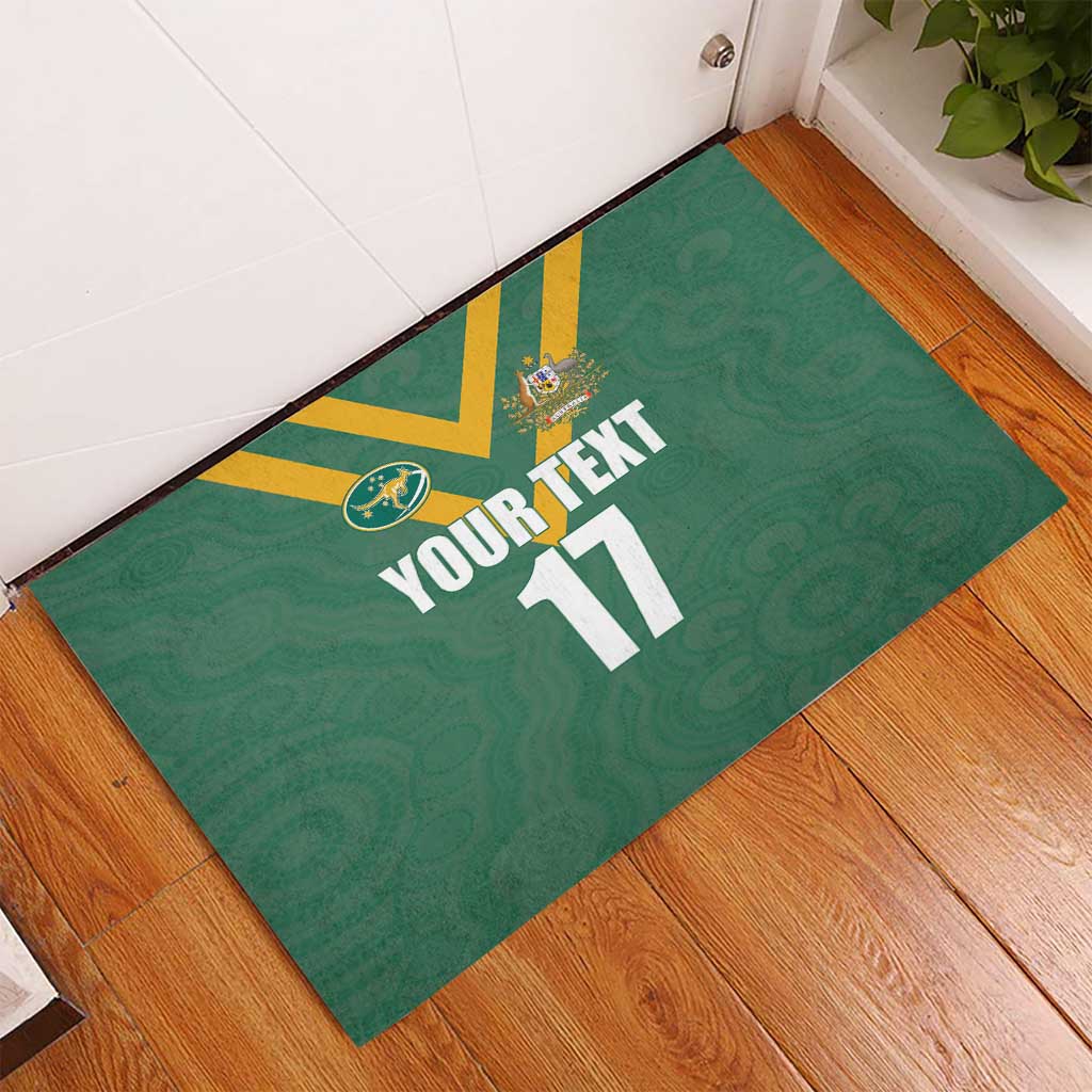 Custom Australia Rugby Rubber Doormat Sporty Style