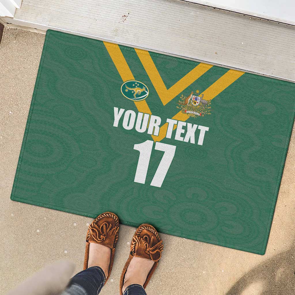 Custom Australia Rugby Rubber Doormat Sporty Style