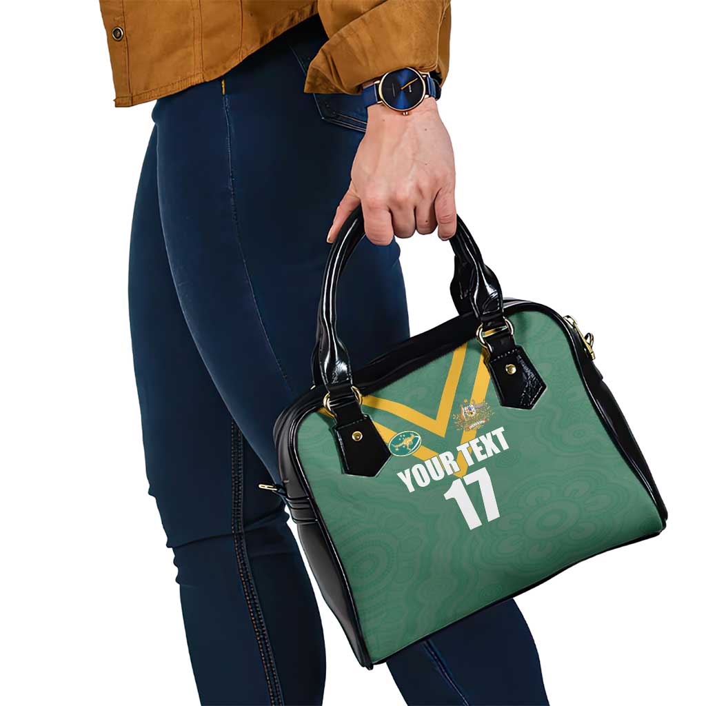 Custom Australia Rugby Shoulder Handbag Sporty Style