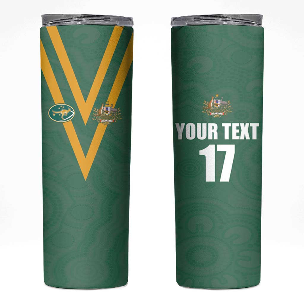 Custom Australia Rugby Skinny Tumbler Sporty Style