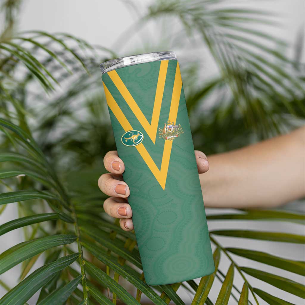 Custom Australia Rugby Skinny Tumbler Sporty Style