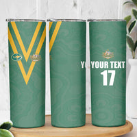Custom Australia Rugby Skinny Tumbler Sporty Style