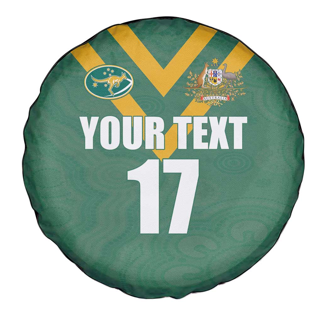 Custom Australia Rugby Spare Tire Cover Sporty Style