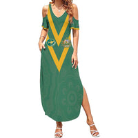 Custom Australia Rugby Summer Maxi Dress Sporty Style