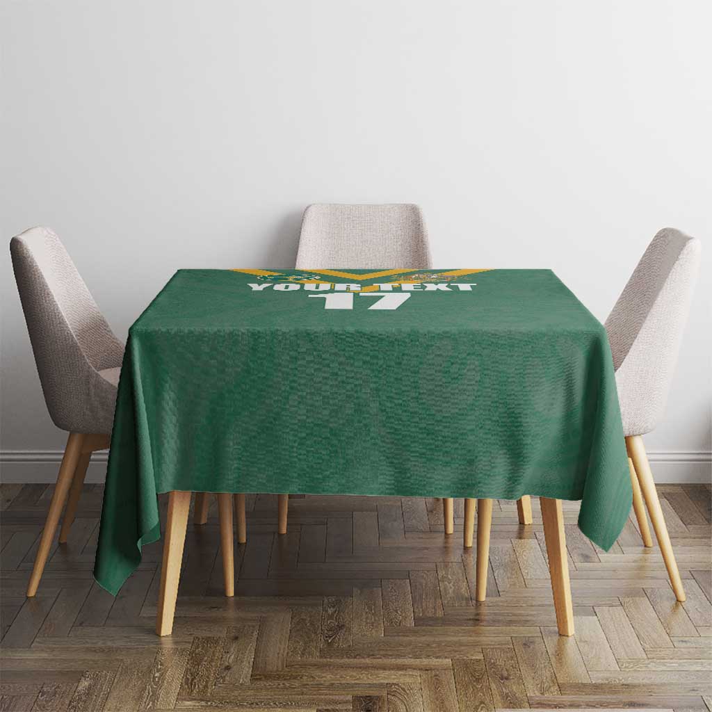 Custom Australia Rugby Tablecloth Sporty Style