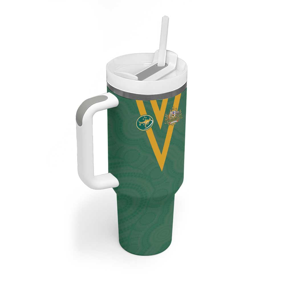 Custom Australia Rugby Tumbler With Handle Sporty Style