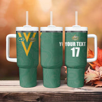 Custom Australia Rugby Tumbler With Handle Sporty Style