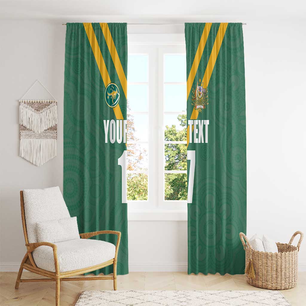 Custom Australia Rugby Window Curtain Sporty Style