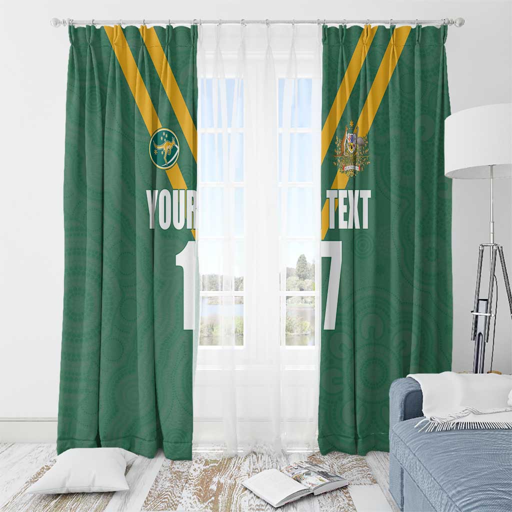 Custom Australia Rugby Window Curtain Sporty Style