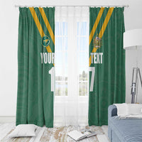 Custom Australia Rugby Window Curtain Sporty Style