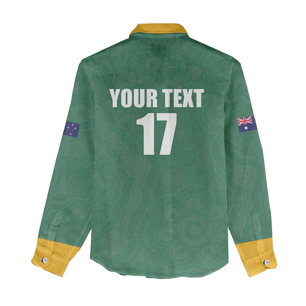 Custom Australia Rugby Women Casual Shirt Sporty Style