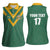 Custom Australia Rugby Women Sleeveless Polo Shirt Sporty Style