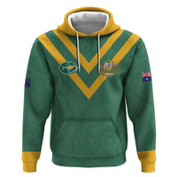 Custom Australia Rugby Zip Hoodie Sporty Style